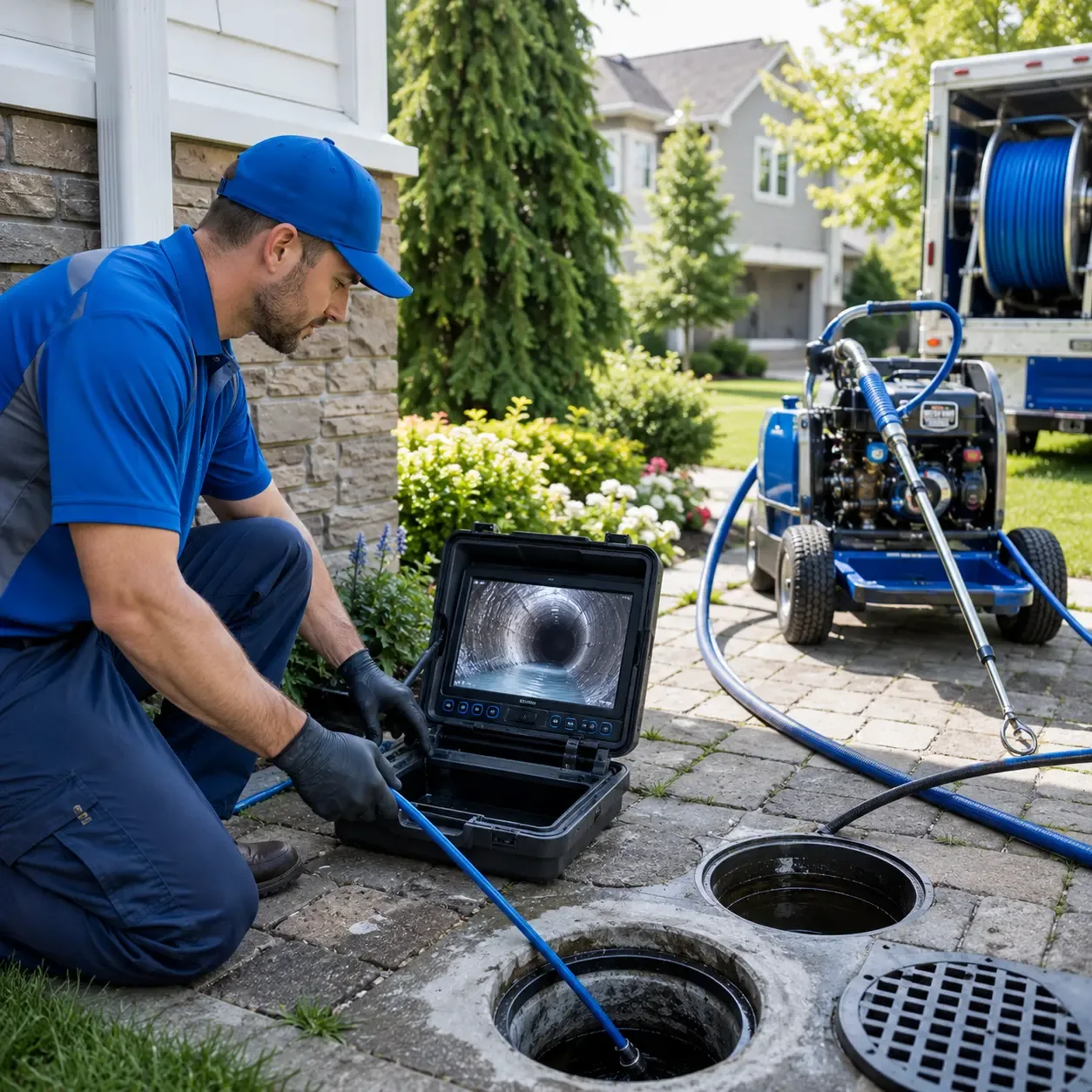 Outdoor drain cleaning professionals serving Slovan, PA