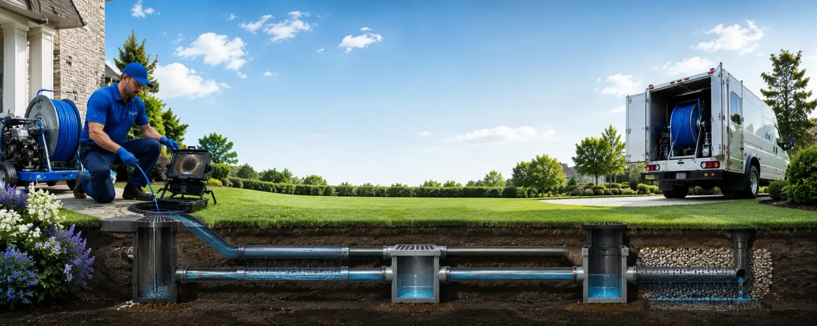 Outdoor drain cleaning information for Slovan, PA